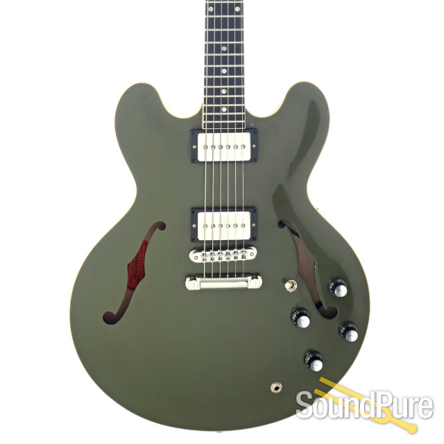 Gibson Custom Shop '61 ES-335 Olive Drab #CME101273 - Used — image 1