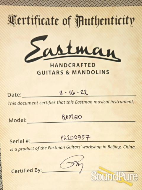 Eastman Romeo Semi-Hollow Electric Guitar #P2200957 — image 5