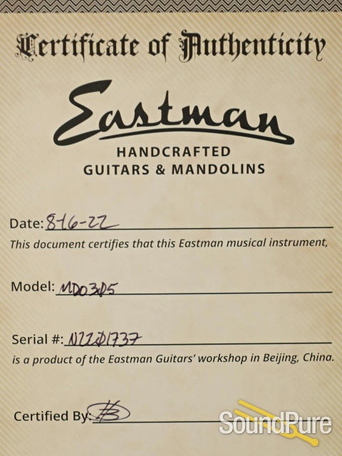 Eastman MDO305 Octave Mandolin #N2201737 — image 5
