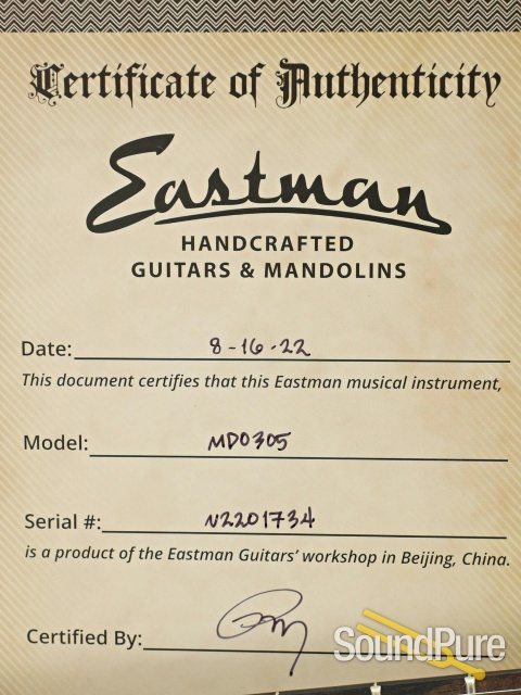 Eastman MDO305 Octave Mandolin #N2201734 — image 4