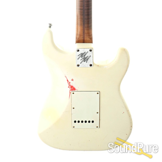 Mario Guitars Lefty S Olympic White Electric Guitar #722702 — image 5
