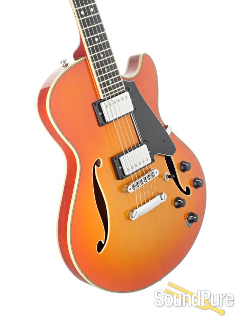 Comins GCS-1ES Tangerine Burst Semi-Hollow Electric #112284 — image 2