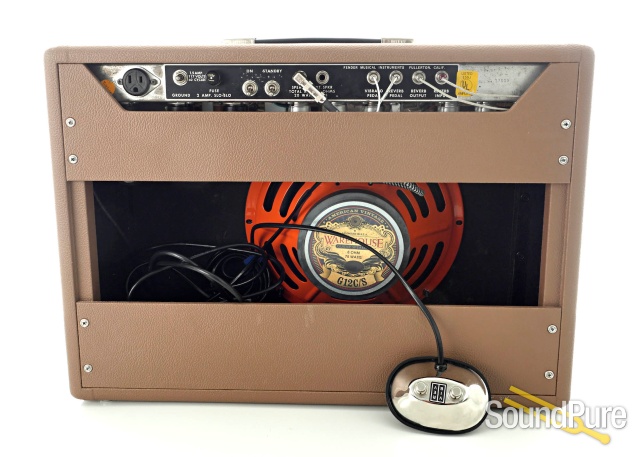1973 Fender Deluxe Reverb Combo Amplifier #A37030 - Used — image 3