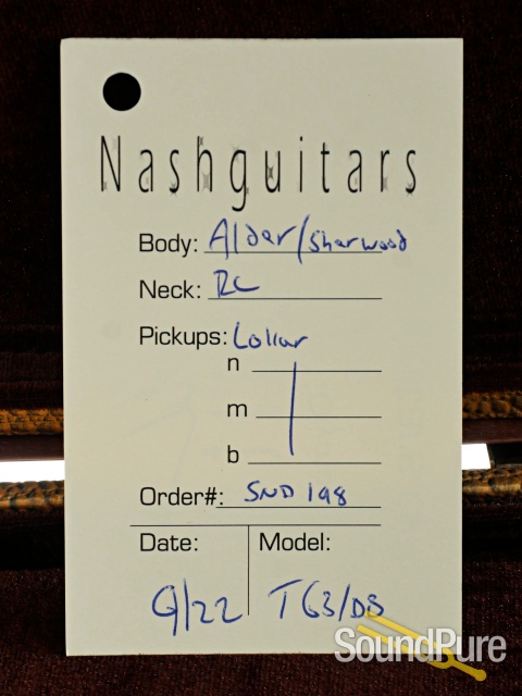Nash T-63/DB Sherwood Green Double Bound Guitar #SND-198 — image 5