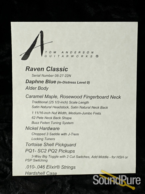 Anderson Raven Classic Shorty Daphne Blue #08-27-22N — image 5