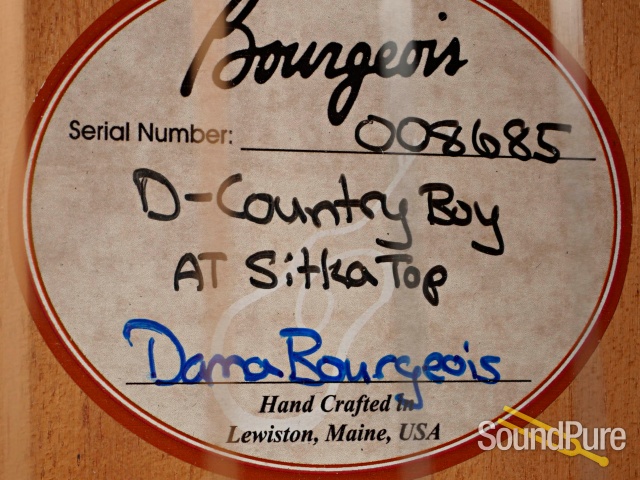 Bourgeois D Country Boy Aged Sitka Guitar #008685 - Used — image 2