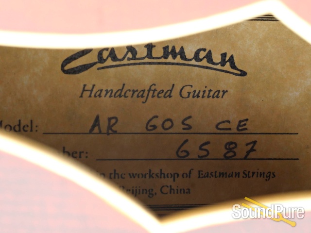 Eastman AR610CE Spruce/Mahogany Archtop #6587 - Used — image 2