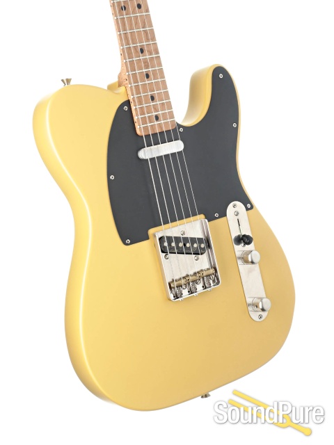 LSL T Bone One Yellow Electric Guitar #5628 - Used — image 3