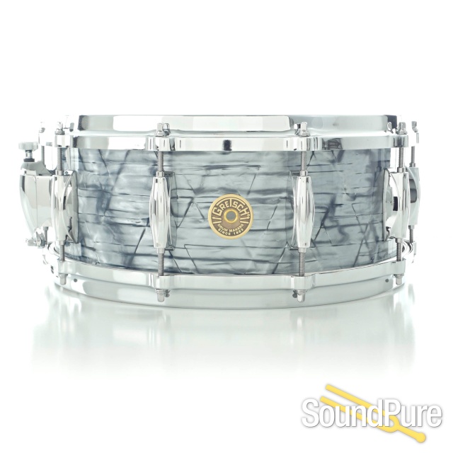 Gretsch 5.5x14 USA Custom Maple Snare Drum Sky Blue Pearl