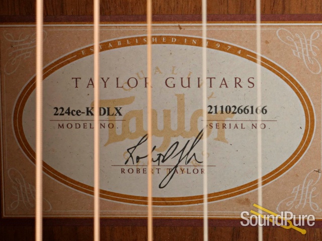Taylor 224CE-K DLX Acoustic #2110266166 - Used — image 6