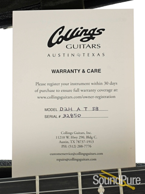 Collings D2HA T Addy/EIR Sunburst Acoustic Guitar #32850 — image 6