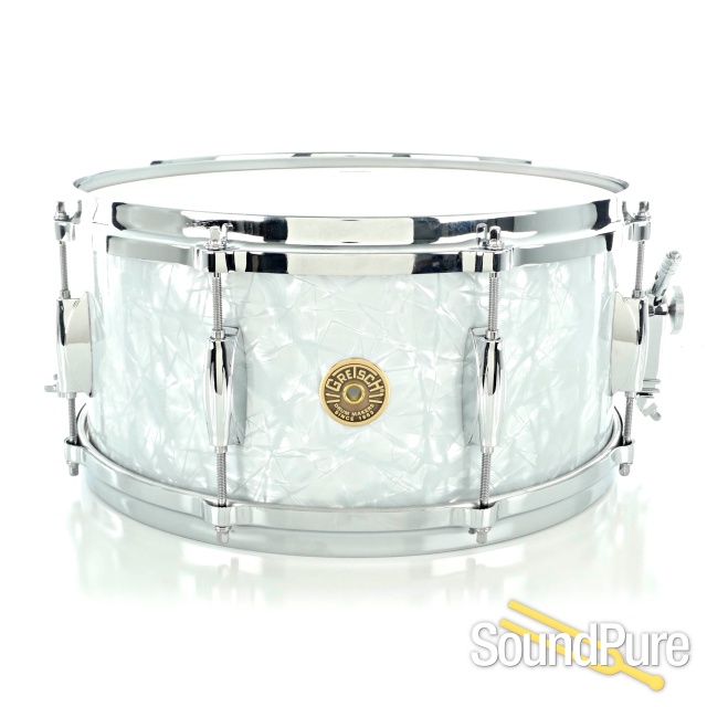 Gretsch 6.5x14 USA Custom Maple Snare Drum 60s Pearl 8 Lug