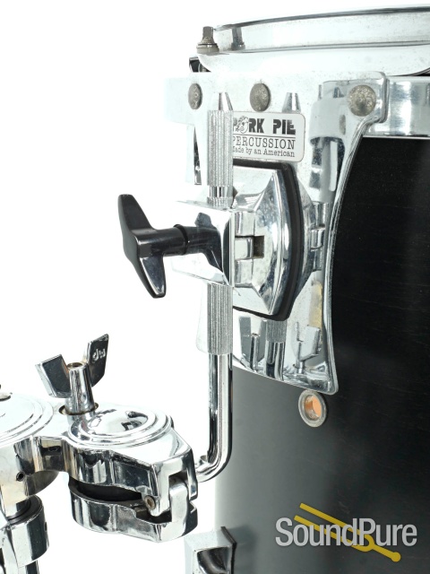Pork Pie 7pc Maple Custom Drum Set- Ebony Satin Used — image 5