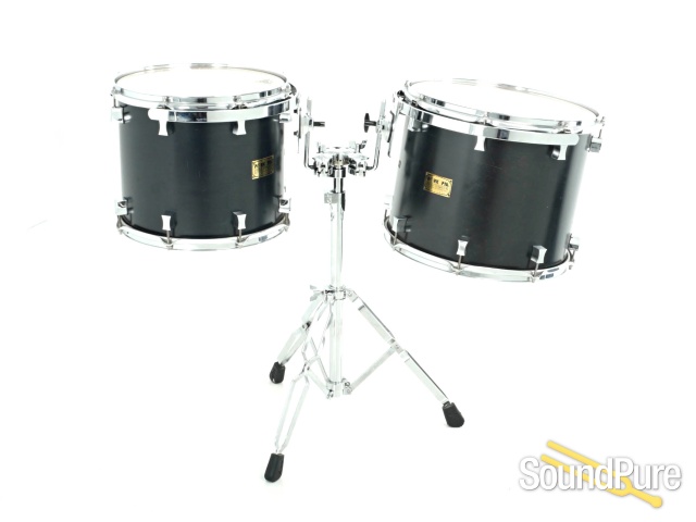 Pork Pie 7pc Maple Custom Drum Set- Ebony Satin Used — image 7