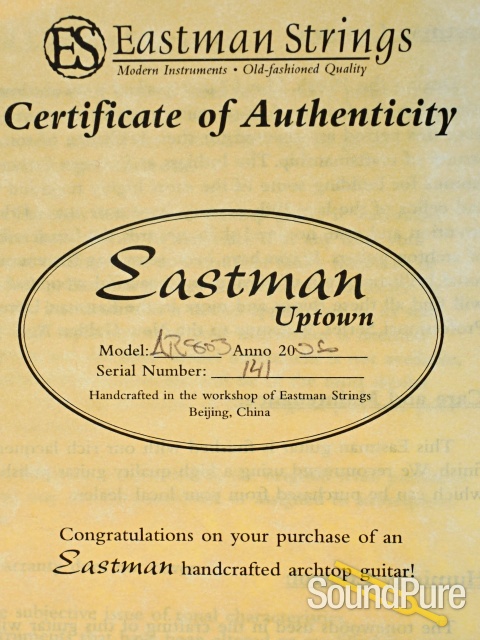 Eastman AR803 Uptown Hollowbody Guitar #141 - Used — image 6