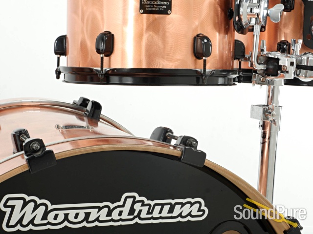 Moondrum 6pc Custom Maple Drum Set Copper/Black - Used — image 3