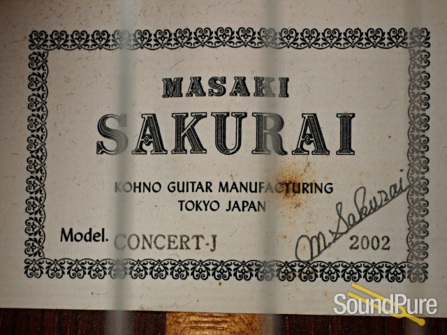 Masaki Sakurai 2002 Concert J Classical Nylon Guitar - Used — image 2