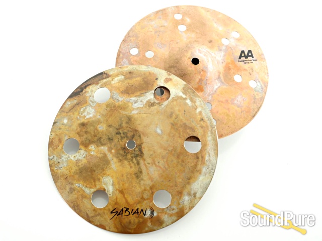 Sabian 10" AA Vault Drop Compression Stax Hi Hat Cymbals — image 1