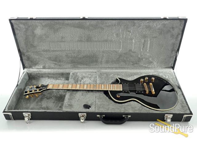 ESP LTD Eclipse EC-1000 Black Guitar #W13010812 - Used — image 4