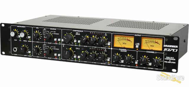 Drawmer 1970 Dual FET Compressor and Preamplifier — image 3