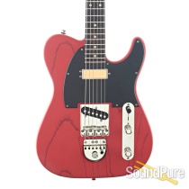 Anderson T Icon Satin Grain Fiesta Red Guitar #09-17-22A Anderson T Icon Satin Grain Fiesta Red Guitar #09-17-22A