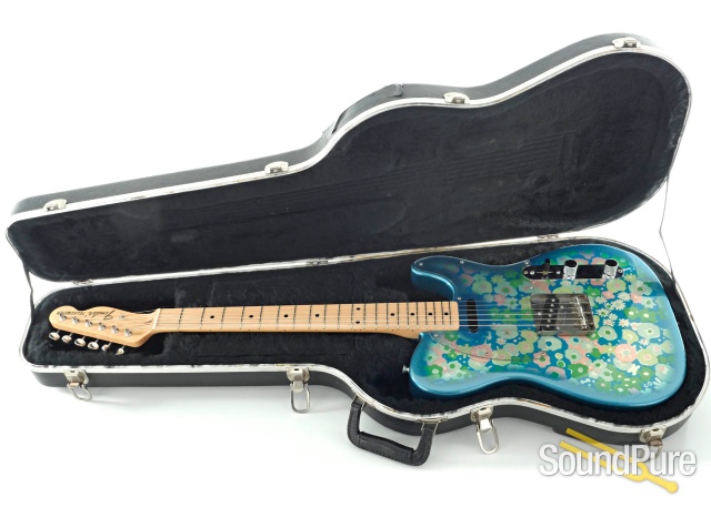 Fender Blue Flower Telecaster Guitar #P058785 — image 4