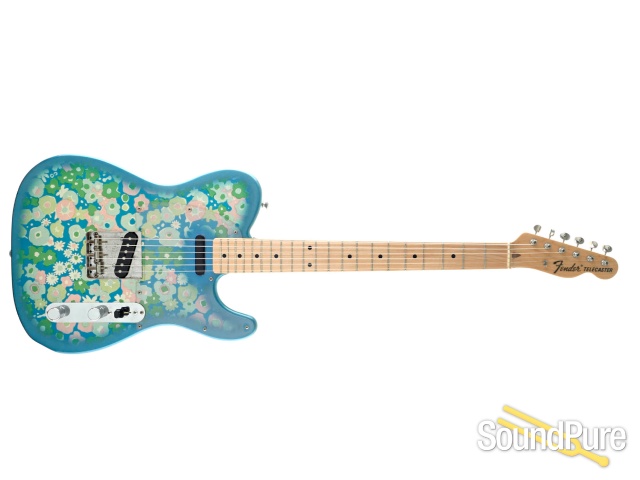 Fender Blue Flower Telecaster Guitar #P058785 — image 8