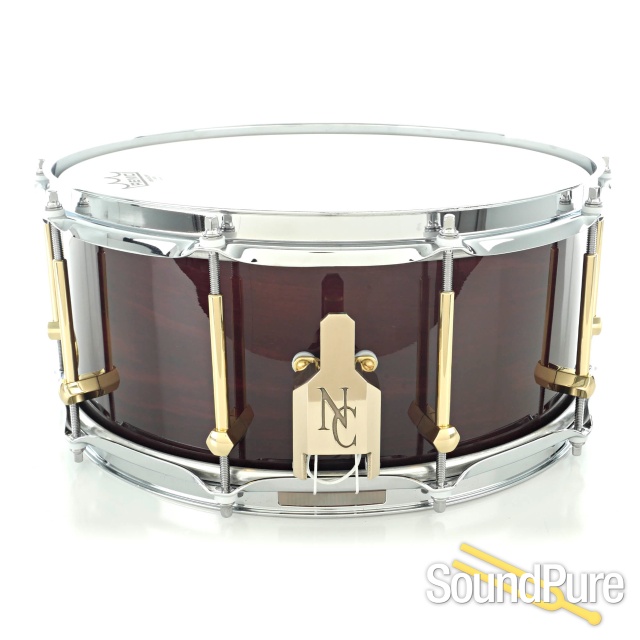 Noble & Cooley 6x14 Classic SS Cherry Snare Drum-Blackwash — image 2