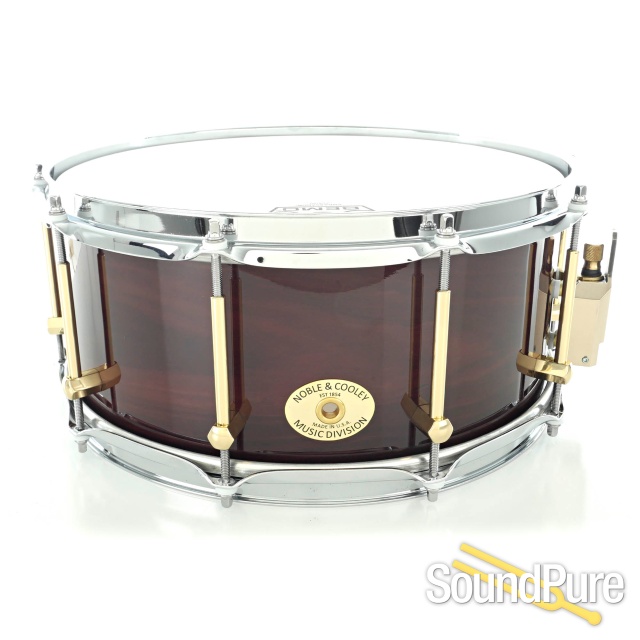 Noble & Cooley 6x14 Classic SS Cherry Snare Drum-Blackwash — image 1