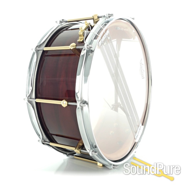 Noble & Cooley 6x14 Classic SS Cherry Snare Drum-Blackwash — image 3