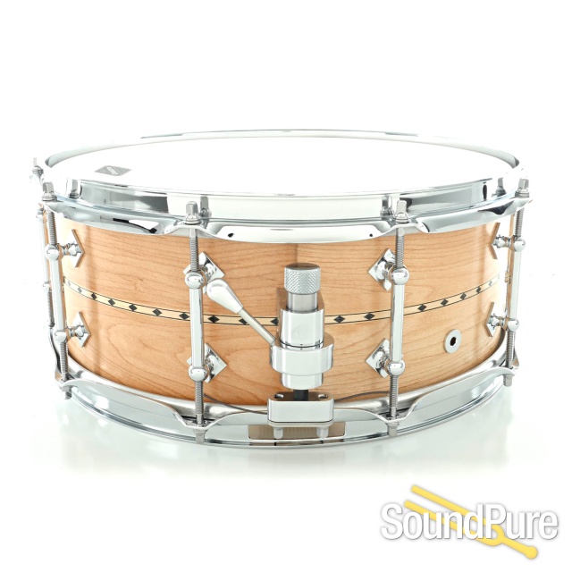 Craviotto 5.5x14 Maple Custom Snare Drum-Maple Inlay 30/30 — image 2
