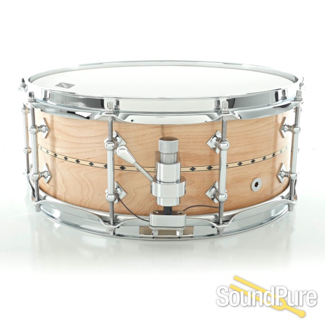Craviotto 5.5x14 Maple Custom Snare Drum-Maple Inlay 45/45 — image 2