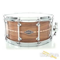 Craviotto 6.5x14 Walnut Custom Snare Drum Red Inlay BB/BB