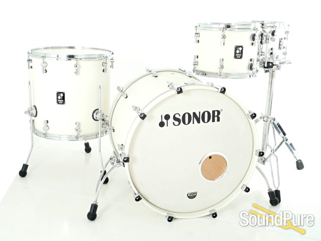 Sonor 4pc Prolite Drum Set-Creme White 10/12/16/22 Used