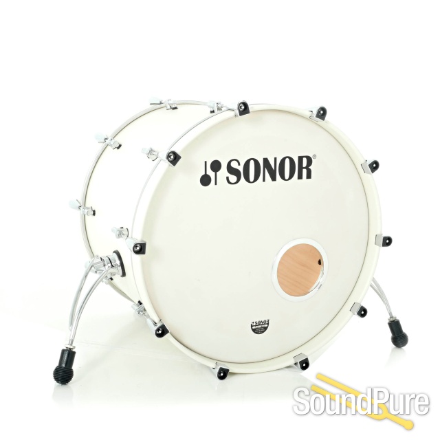 Sonor 4pc Prolite Drum Set-Creme White 10/12/16/22 Used — image 7
