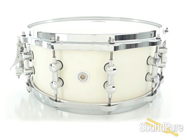 Sonor 14x6 Prolite Snare Drum w/ Die Cast - Creme White Used — image 2