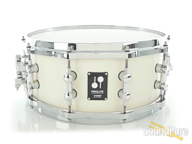 Sonor 14x6 Prolite Snare Drum w/ Die Cast - Creme White Used — image 1