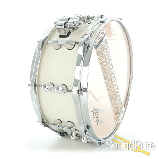 Sonor 14x6 Prolite Snare Drum w/ Die Cast - Creme White Used — image 3