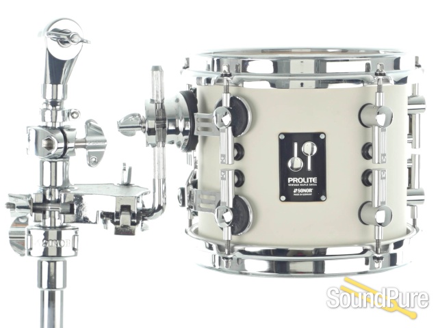 Sonor 8x7 Prolite Rack Tom Drum - Creme White - Used — image 1