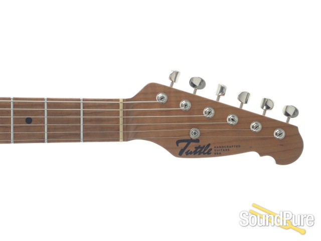 Tuttle Custom Classic T Trans Blue Satin Guitar #737 - Used — image 8