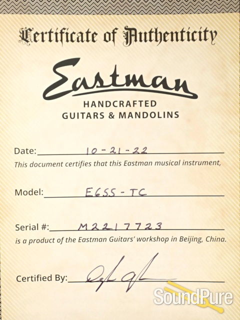 Eastman E6SS-TC Acoustic Guitar #M2217723 — image 6