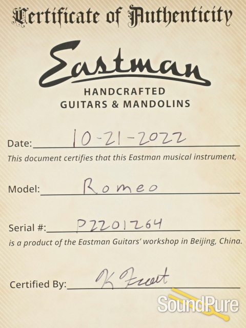Eastman Romeo Semi-Hollow Electric Guitar #P2201264 — image 5