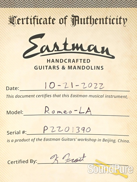 Eastman Romeo-LA Semi-Hollow Electric Guitar #P2201390 — image 5