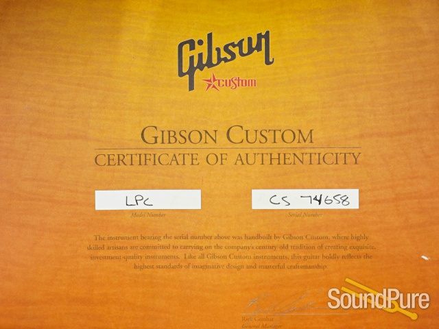 Gibson CS Les Paul Custom Black Guitar #CS74658 - Used — image 5