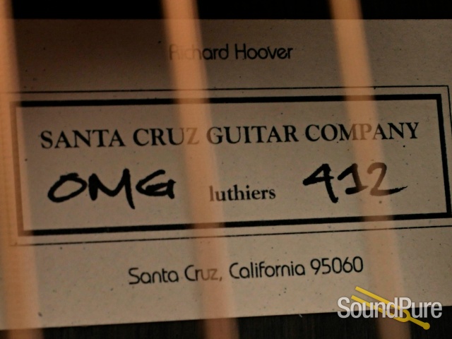 Santa Cruz OM Grand Adirondack/African Blackwood Guitar #412 — image 2
