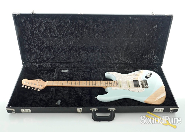 Michael Tuttle Custom Classic S Sonic Blue HSS #575 - Used — image 4