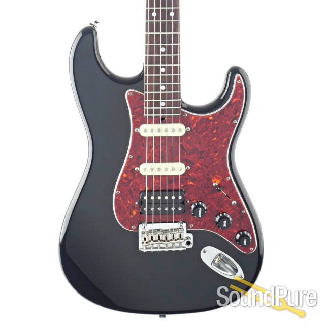 Tyler Classic Black Electric Guitar #21216 - Used — image 1