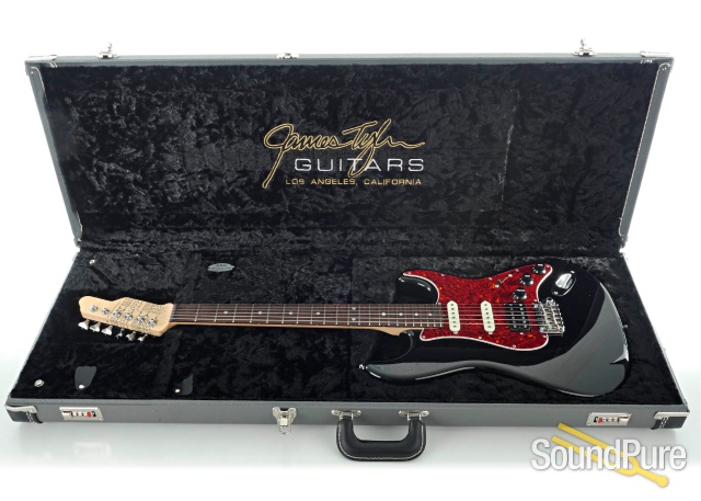 Tyler Classic Black Electric Guitar #21216 - Used — image 4