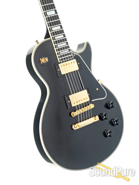 Gibson 2014 CS Les Paul Custom Black R7 Aged #74434 - Used — image 2