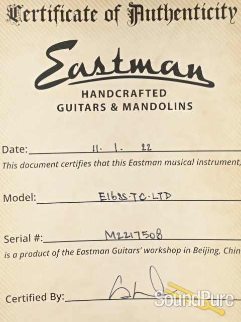 Eastman E16SS-TC Acoustic Guitar #M2217508 — image 5